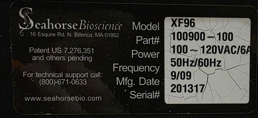 Seahorse Bioscience XF96 Extracellular Flux Analyzer w/ Monitor; SN:201475/201317, photo 19 of 22