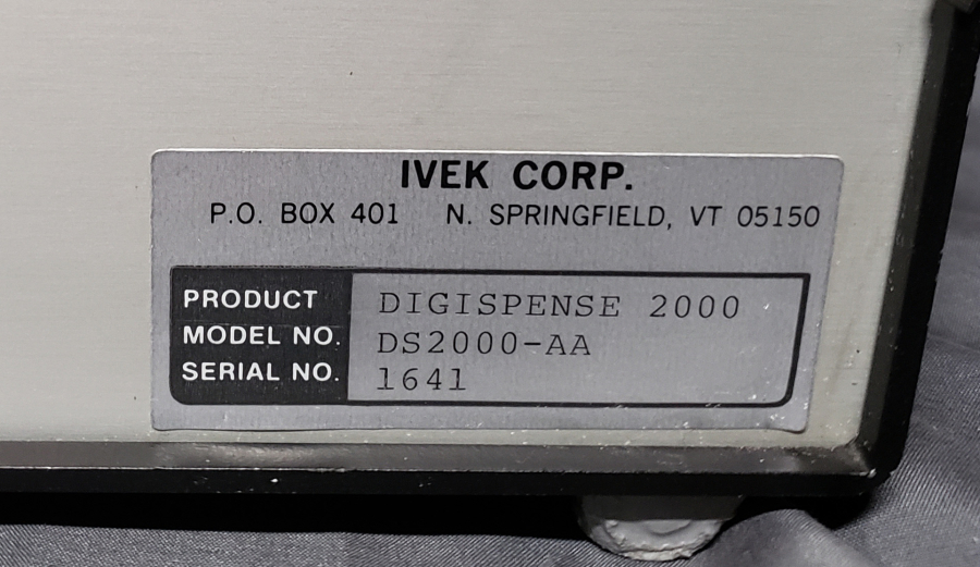 Ivek DIGISPENSE 2000 Digital Liquid Dispenser controller with Linear actuator, photo 3 of 7
