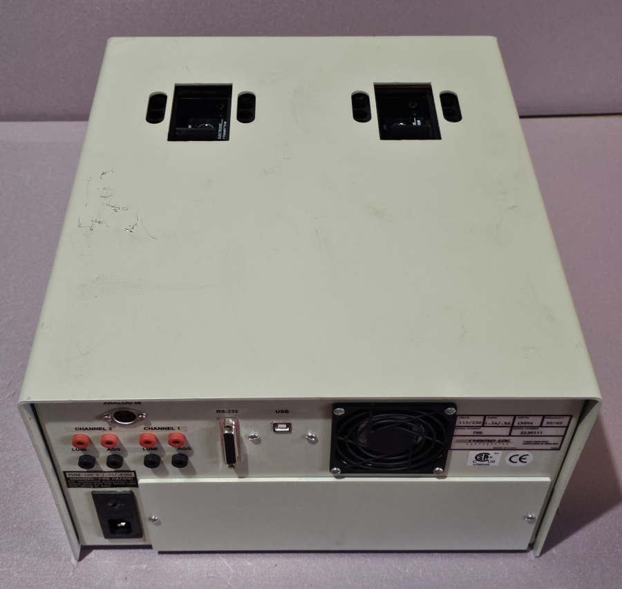 Chrono-Log Corporation 4ch PAIR Model 700 (ch 1+2) & 700-X (ch 3+4) Aggregometer; SN:2130111-1, photo 8 of 39