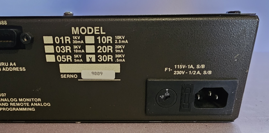 Bertan Associates Series 225 High Voltage Power Supply, photo 9 of 17
