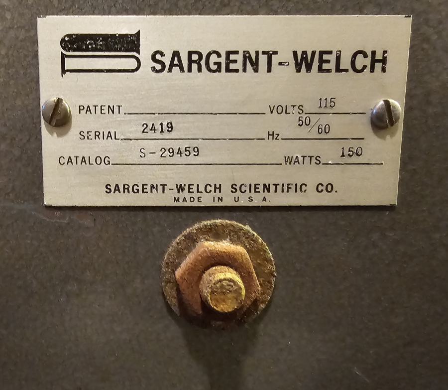 Antique Sargent Slomin Electrolytic Analyzer cira 1940's, photo 3 of 18
