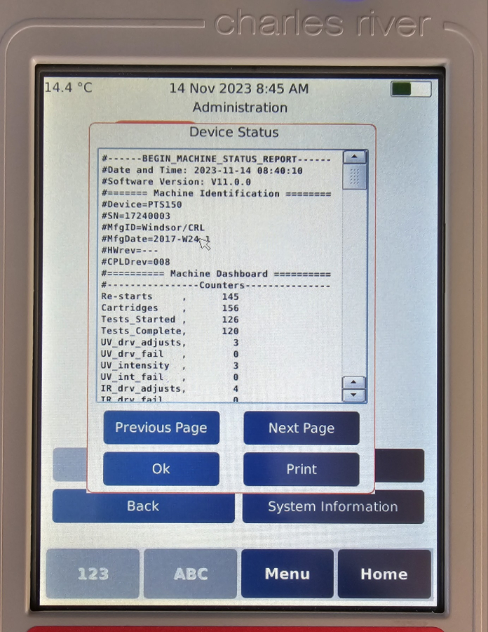 Charles River PTS150 Endosafe Nexgen-PTS, photo 13 of 13