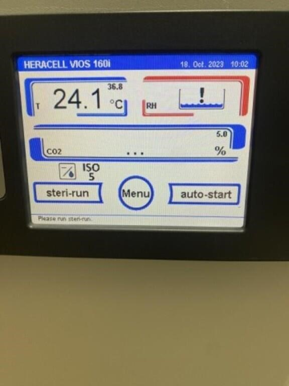 Thermo Scientific HERAcell VIOS 160i CO2 Incubator 51030284 Copper Interior; SN:42521213 [2019], photo 6 of 6