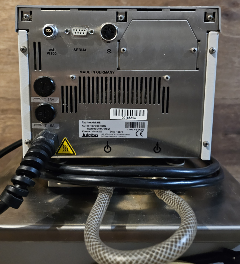 Julabo F32 HE Refrigerated/Heating Water Bath Chiller; SN:10076935/00176191, photo 9 of 29