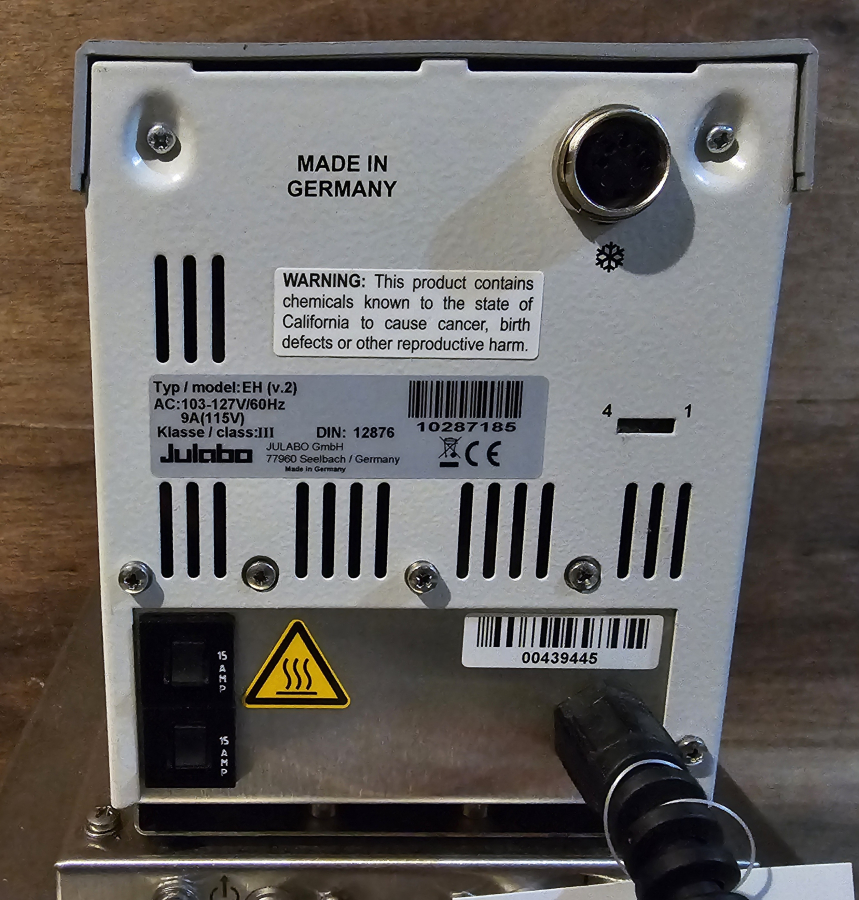 Julabo F25 EH v.2 Chiller; SN:40055132/10287185, photo 17 of 28