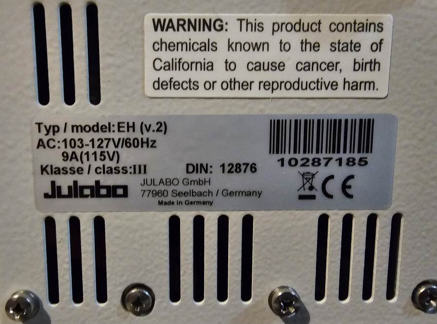 Julabo F25 EH v.2 Chiller; SN:40055132/10287185, photo 18 of 28