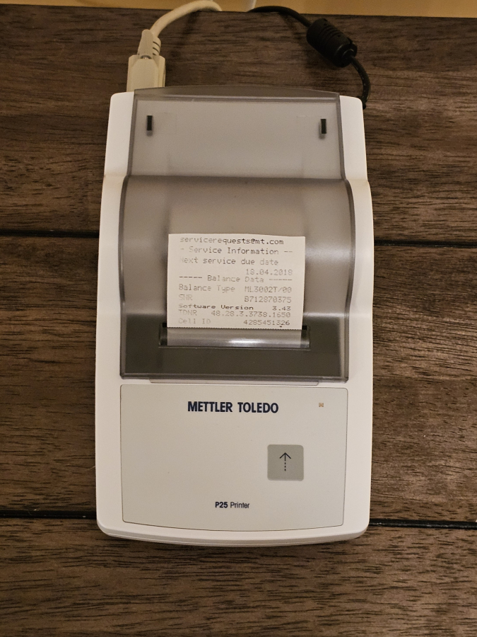 Mettler Toledo P25 Compact Printer (PRINTER ONLY), photo 1 of 12