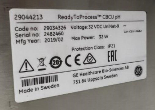 GE ReadyToProcess CBCU pH monitor 29034326; SN:2482460 [2019], photo 14 of 14