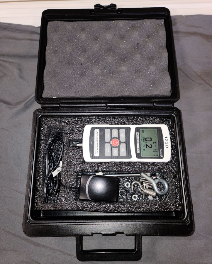 Mark-10 M5-100 Advanced Digital Force Gauge, Hard Case & Accessories, photo 1 of 12