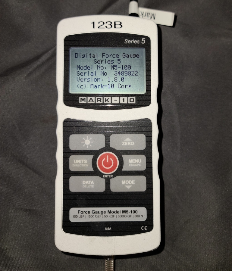 Mark-10 M5-100 Advanced Digital Force Gauge, Hard Case & Accessories, photo 7 of 12