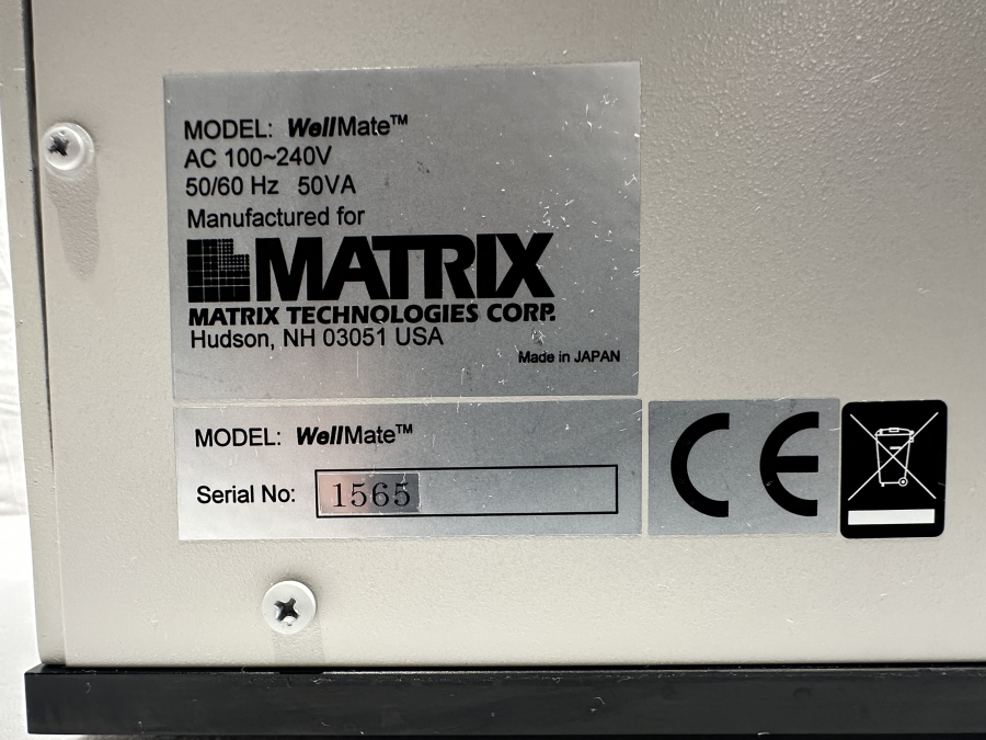 Thermo Scientific Matrix WellMate Microplate Dispenser; SN:1565 *CARTRIDGES NOT INCLUDED*, photo 7 of 10