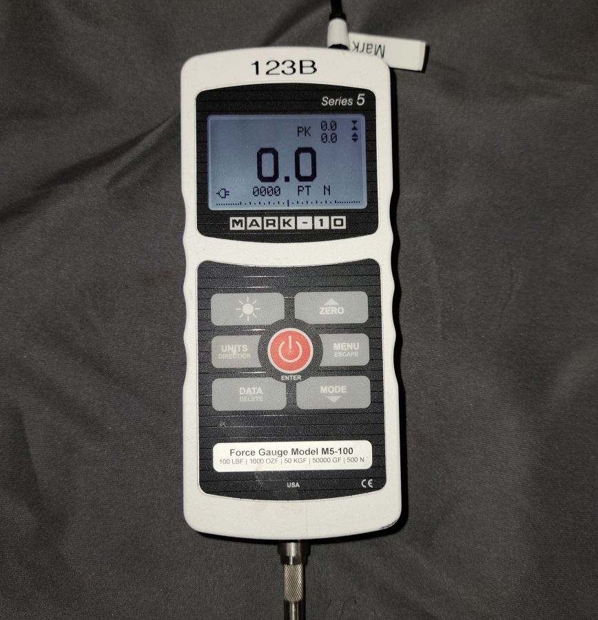 Mark-10 M5-100 Advanced Digital Force Gauge, Hard Case & Accessories, photo 8 of 12