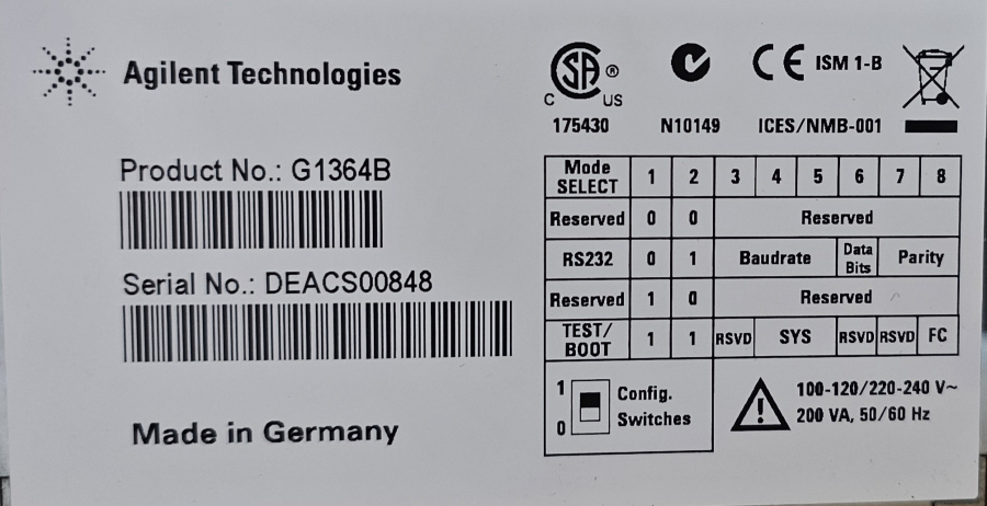 Agilent G1364B 1260 Infinity Fraction Collector 1200 Series; SN:DEACS00848, photo 15 of 20