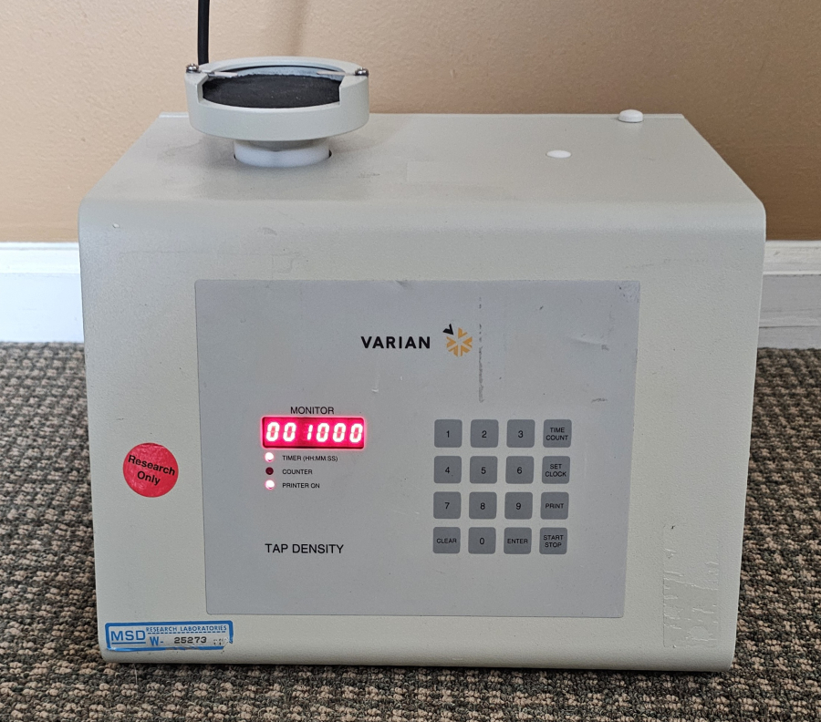 Varian Tap Density Tester 50-1000; SN:5-2106-1005, photo 1 of 13