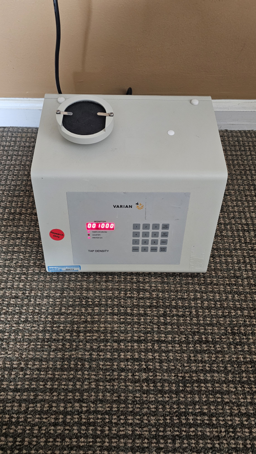 Varian Tap Density Tester 50-1000; SN:5-2106-1005, photo 4 of 13