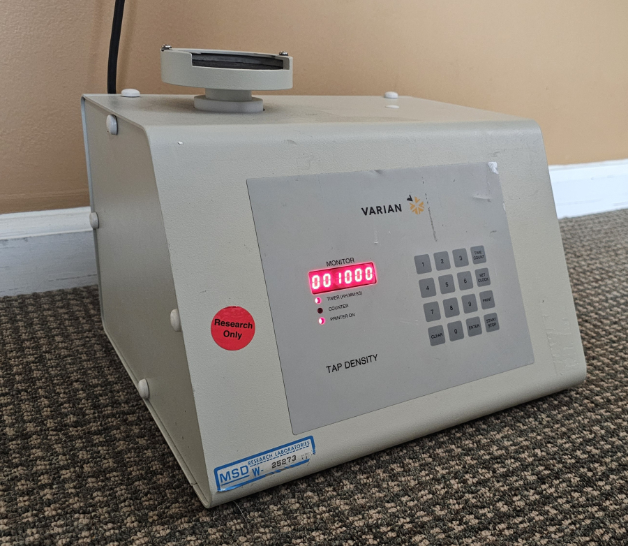 Varian Tap Density Tester 50-1000; SN:5-2106-1005, photo 5 of 13