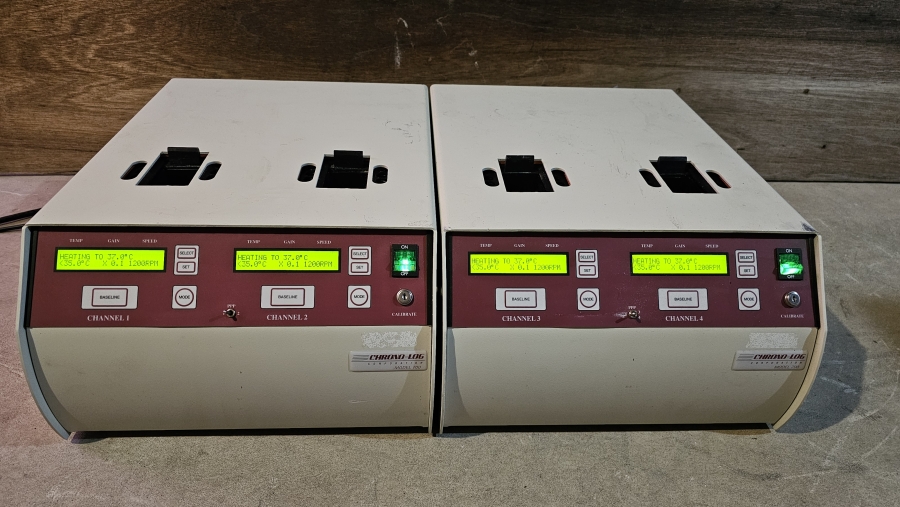 Chrono-Log Corporation 4ch PAIR Model 700 (ch 1+2) & 700-X (ch 3+4) Aggregometer; SN:2130111-1, photo 26 of 39