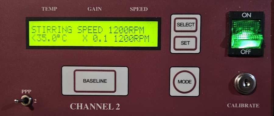 Chrono-Log Corporation 4ch PAIR Model 700 (ch 1+2) & 700-X (ch 3+4) Aggregometer; SN:2130111-1, photo 30 of 39