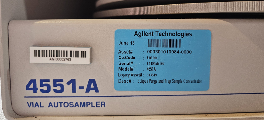 O-I-Analytical Eclipse 4660 Purge and Trap Sample Concentrator w/4551-A Autosampler & SAM Pump; SN:F14945B195; USER:4660; PASS:4660, photo 7 of 23