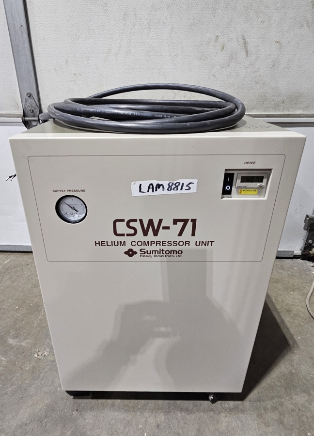 Sumitomo CSW-71 Helium Compressor; SN:47C03202D, photo 1 of 25