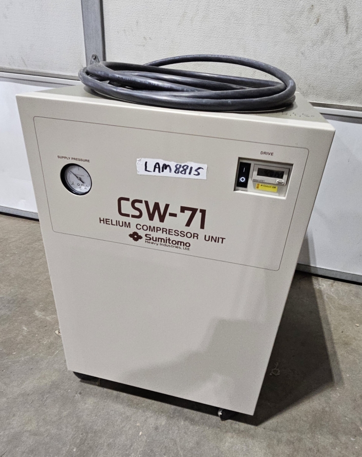 Sumitomo CSW-71 Helium Compressor; SN:47C03202D, photo 3 of 25