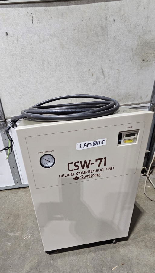 Sumitomo CSW-71 Helium Compressor; SN:47C03202D, photo 4 of 25