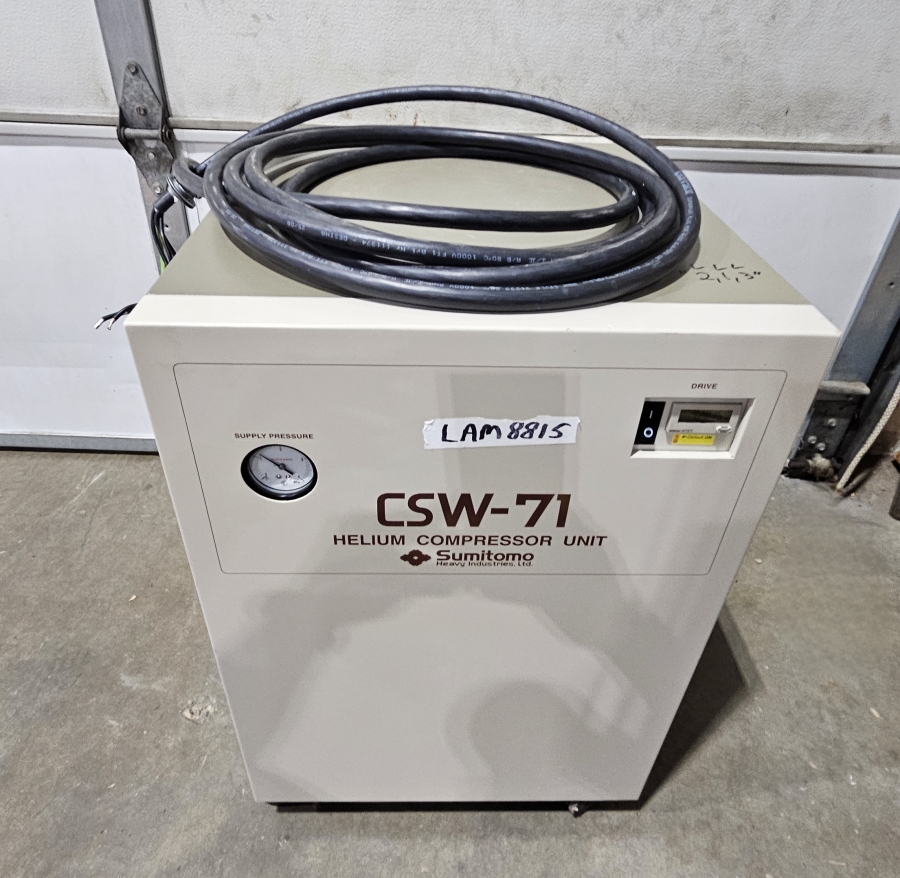 Sumitomo CSW-71 Helium Compressor; SN:47C03202D, photo 7 of 25
