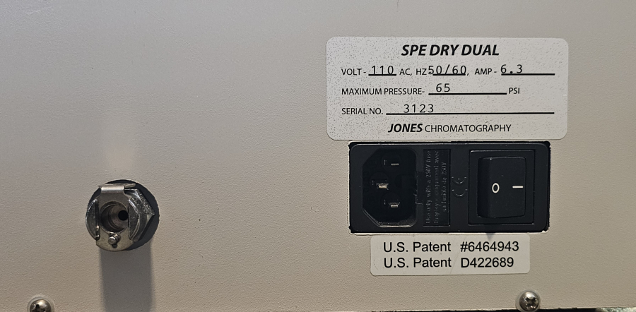 Jones Chromatography Argonaut SPE Dry-96 DUAL Chromatography Sample Concentrator System; SN:1106/9, photo 23 of 26