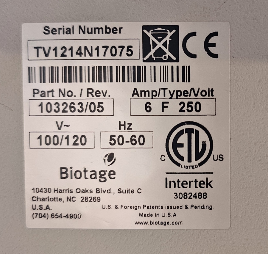 Biotage TurboVap 96 103263/05; SN:TV1214N17075, photo 19 of 27