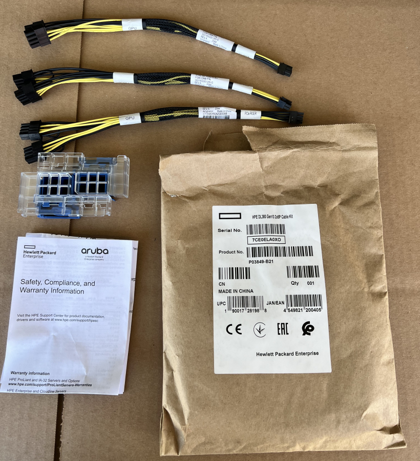 New HPE P03849-B21 GPU 2X8P Cable Kit, photo 13 of 14