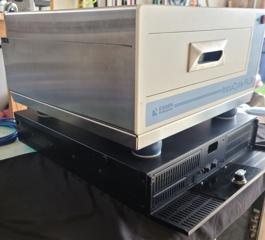 Essen BioScience Cell Imaging System IncuCyte FLR Microscope & Controller; SN:35183/30183, photo 2 of 21