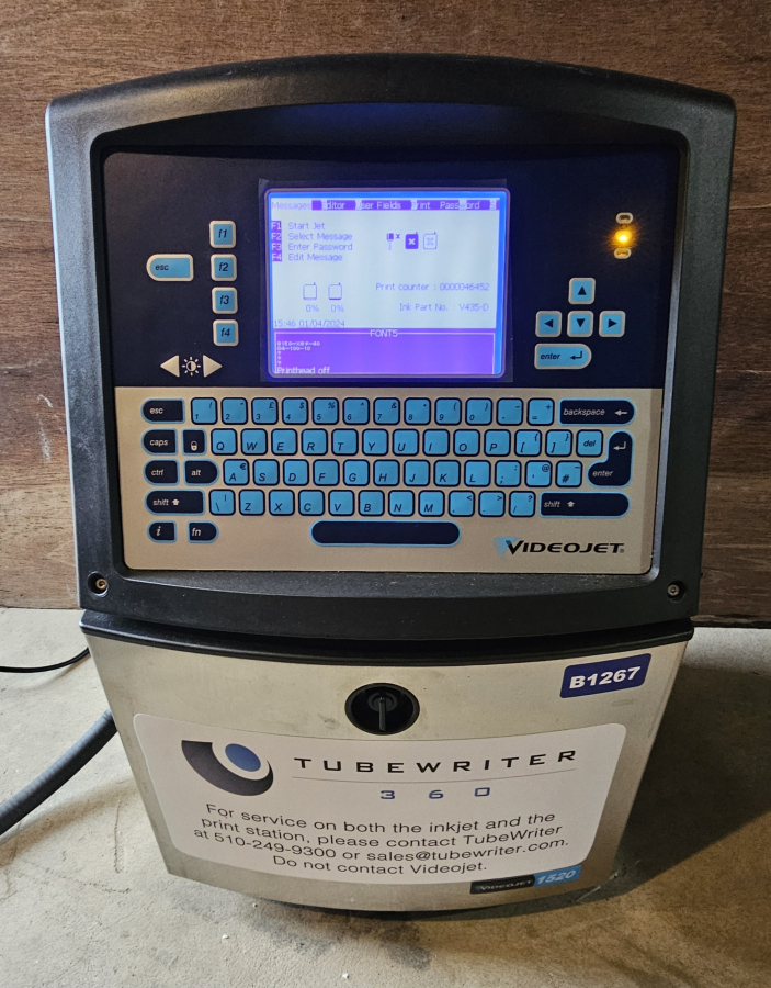 TubeWriter 360 Videojet 1520 Laboratory Labeling System; SN:H1012120H/20210003C22ZH, photo 2 of 62