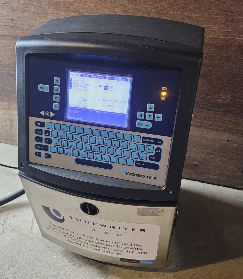 TubeWriter 360 Videojet 1520 Laboratory Labeling System; SN:H1012120H/20210003C22ZH, photo 5 of 62