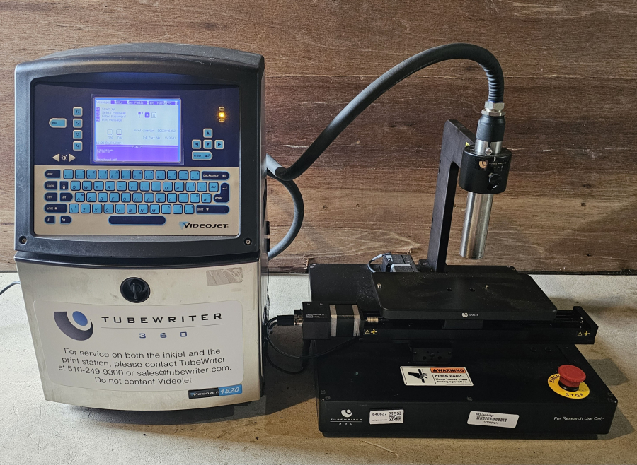 TubeWriter 360 Videojet 1520 Laboratory Labeling System; SN:H1012120H/20210003C22ZH, photo 25 of 62