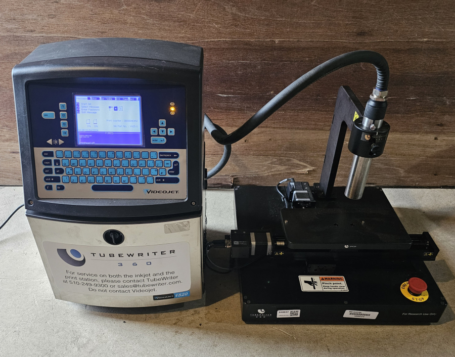 TubeWriter 360 Videojet 1520 Laboratory Labeling System; SN:H1012120H/20210003C22ZH, photo 26 of 62