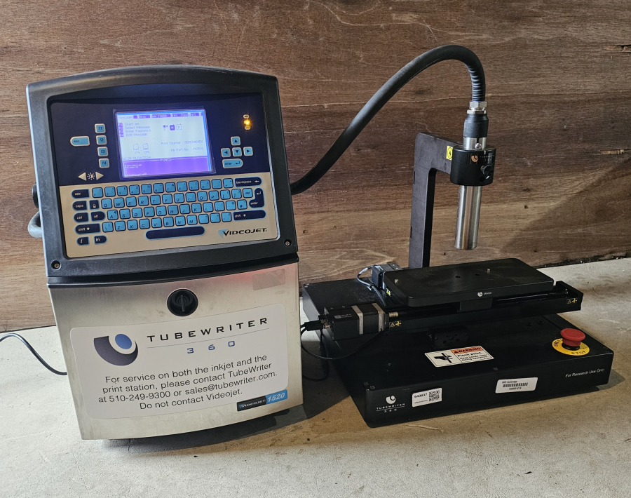 TubeWriter 360 Videojet 1520 Laboratory Labeling System; SN:H1012120H/20210003C22ZH, photo 27 of 62