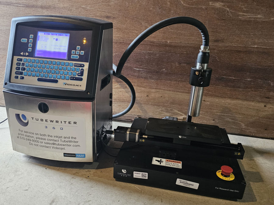 TubeWriter 360 Videojet 1520 Laboratory Labeling System; SN:H1012120H/20210003C22ZH, photo 28 of 62