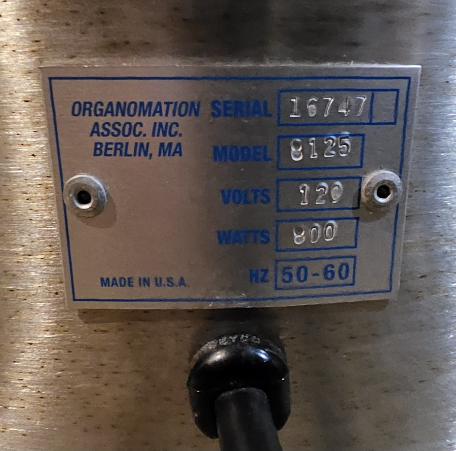 Organomation Associates Inc N-EVAP 112; SN:16747 *PARTS/REPAIR*, photo 14 of 19