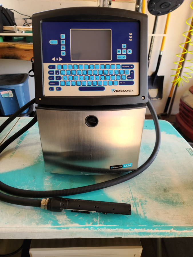 Videojet 1520 Industrial Inkjet Coding Machine, s/n 1201369C22ZH, with Tubewriter 360 Labeling System, photo 20 of 20