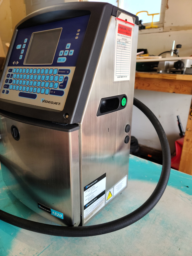 Videojet 1520 Industrial Inkjet Coding Machine, s/n 1201369C22ZH, with Tubewriter 360 Labeling System, photo 17 of 20
