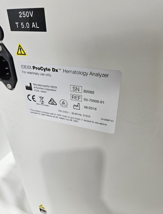 IDEXX ProCyte Dx Hematology Analyzer. 2016; SN:B2060, photo 3 of 17