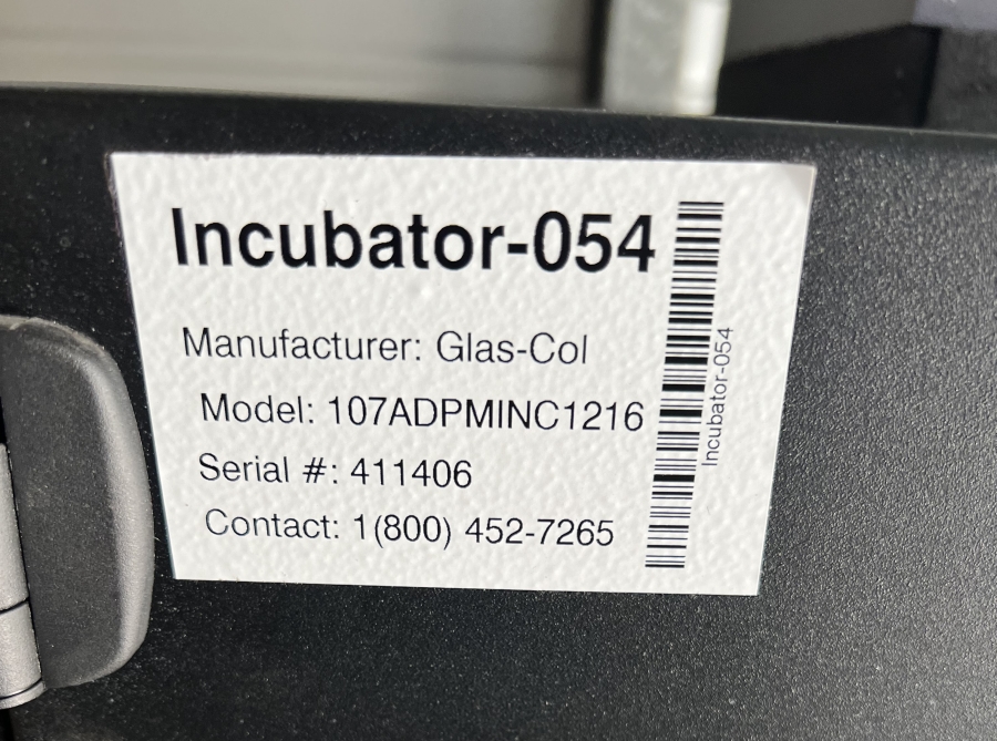 Glas-Col 107A DPMINC1216 16 Position Orbital Micro-Expression Platform Mixer Incubator Shaker for Deep Well Plates; SN:411406, photo 9 of 9