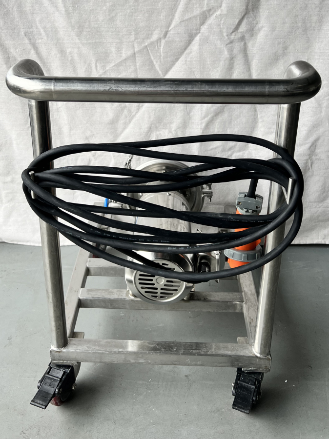 Stainless Sterling XH0202PHA-1 Motor Tri-Clover SS Centrifugal Pump Head & SS Cart, photo 4 of 11