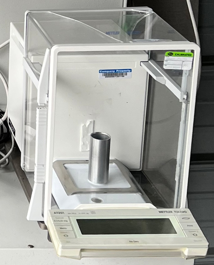 Mettler Toledo Bohdan Automation BA-201 Balance Automator Sample Weighing Station with AT201 Analytical Balance. [Glass shield to balance cracked]; SN:122766, photo 24 of 24