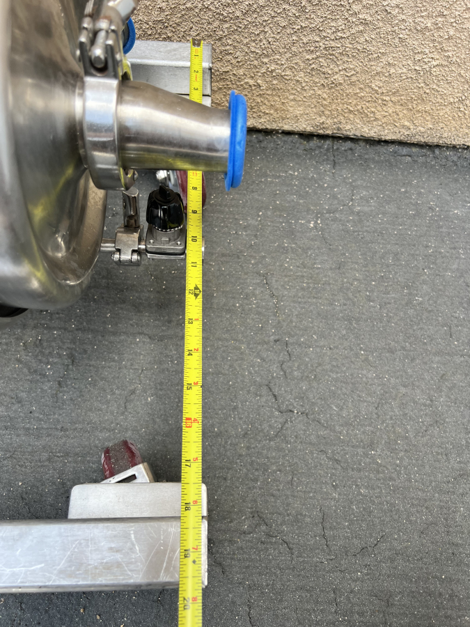 Stainless Sterling XH0202PHA-1 Motor Tri-Clover SS Centrifugal Pump Head & SS Cart, photo 7 of 11