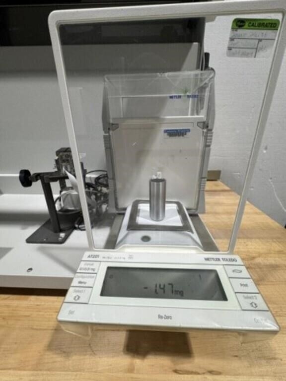 Mettler Toledo Bohdan Automation BA-201 Balance Automator Sample Weighing Station with AT201 Analytical Balance. [Glass shield to balance cracked]; SN:122766, photo 11 of 24