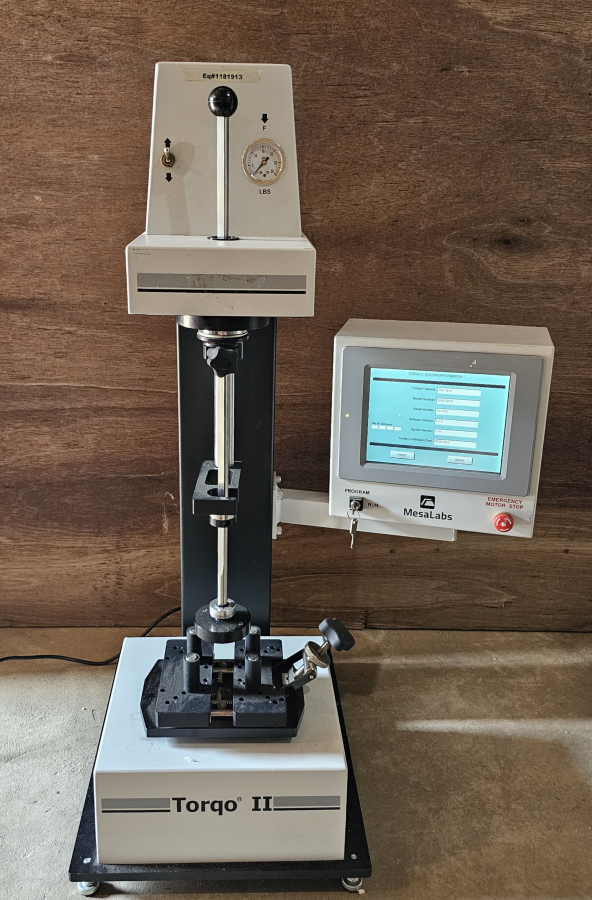 MesaLabs 1600-30CR Torque Testing Machine & Verification Bottle; SN:14-6150, photo 9 of 33