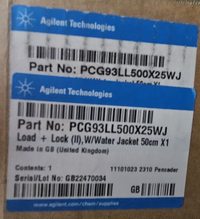 2022 Agilent Water Jacketed Column, Model PCG93LL500X25WJ, Year 2022, Serial Number GB22470034, photo 32 of 32