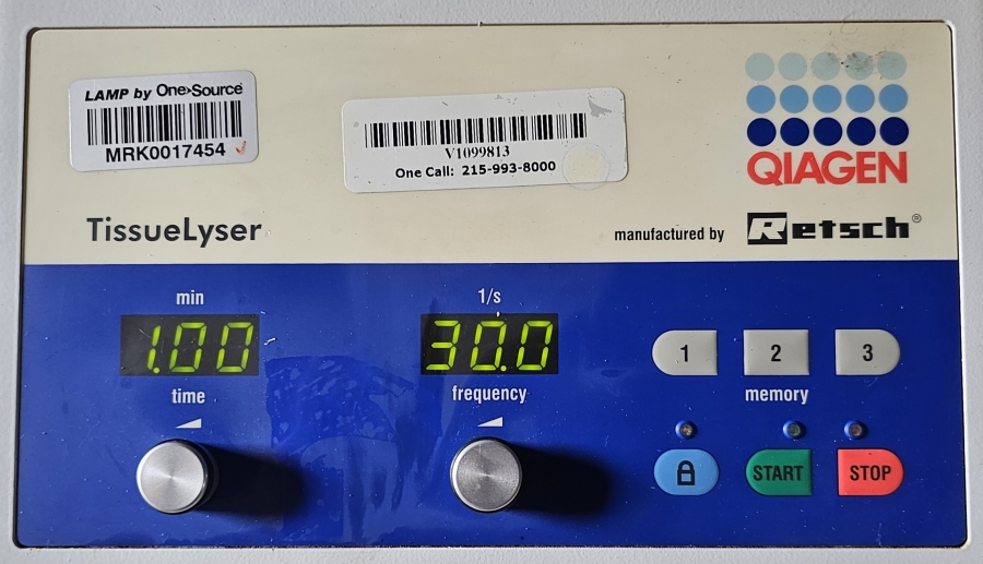 85210 TissueLyser Qiagen Universal Laboratory Mixer-Mill Disruptor, photo 7 of 23