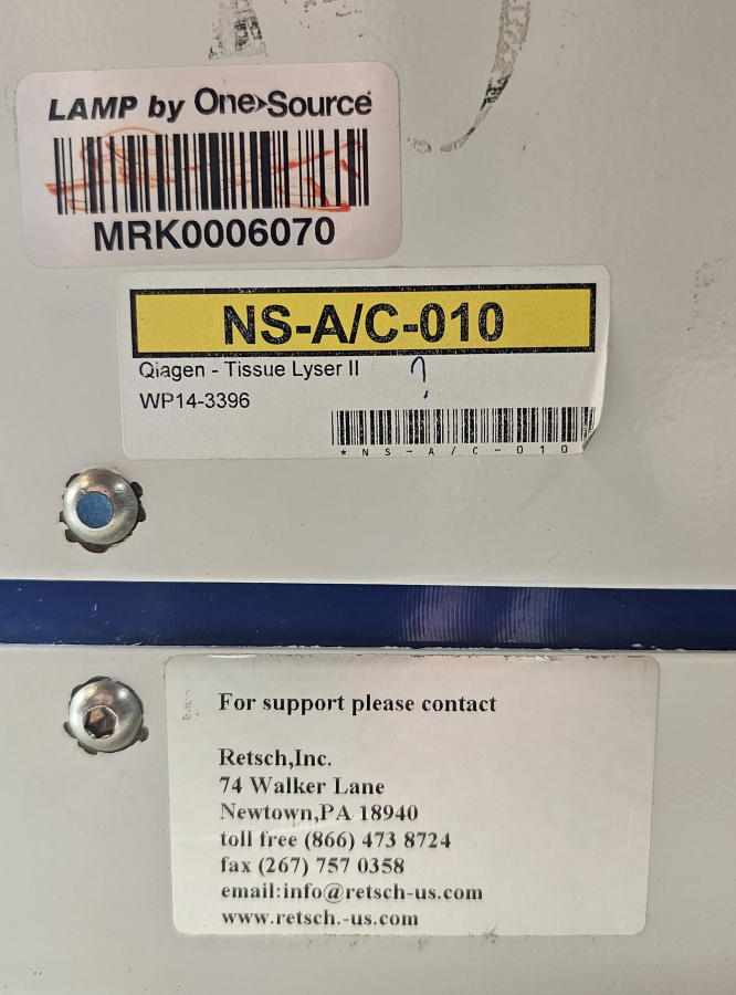85210 TissueLyser Qiagen Universal Laboratory Mixer-Mill Disruptor, photo 22 of 23